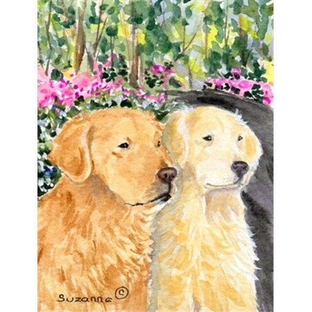 Carolines Treasures Carolines Treasures SS8974CHF 28 x 40 In. Golden Retriever Flag Canvas; House Size SS8974CHF
